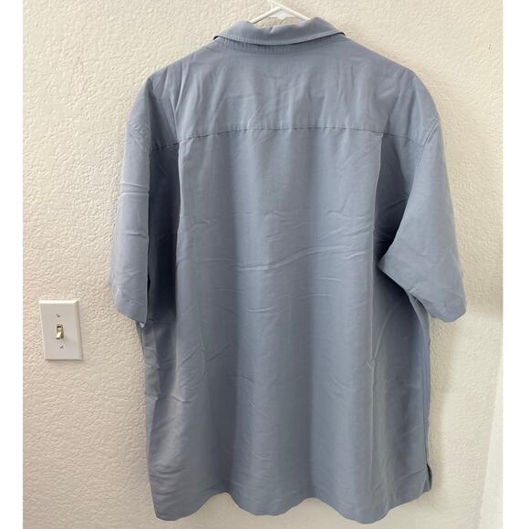 Bundle Alfani Button Down Short Sleeve Blue Beige Relaxed Fit Mens Shirt Size XL - Picture 6 of 8